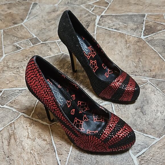 New in Box Rare Iron Fist Japan The Sun Will Rise Pointed Toe Platform Heel Sz 6 - Picture 7 of 16